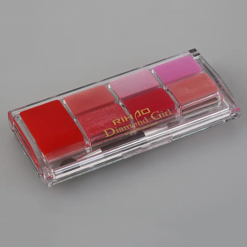 Rihaowaterproof Makeup Eyeshadow Palette With Lip Jelly Combination Set Natural Long Lasting Beauty With Brush 3