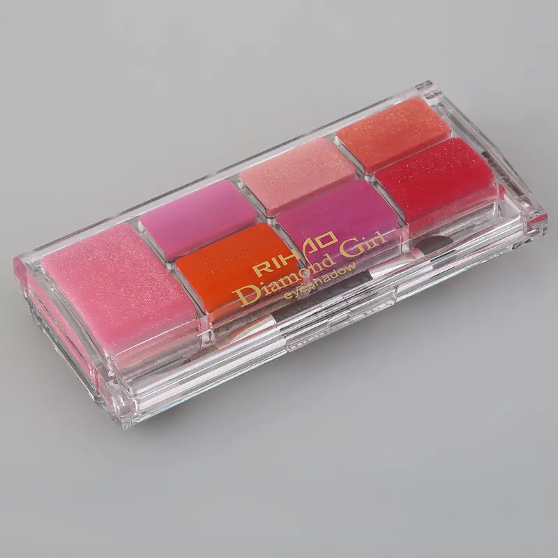 Rihaowaterproof Makeup Eyeshadow Palette With Lip Jelly Combination Set Natural Long Lasting Beauty With Brush 4