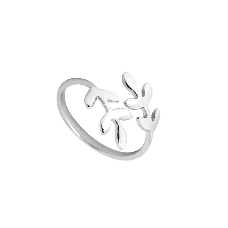 Ring Jewelry Jewelry Leaves Ring Laurel Leaf Stretch Rings Simple Wedding Gifts R166 1