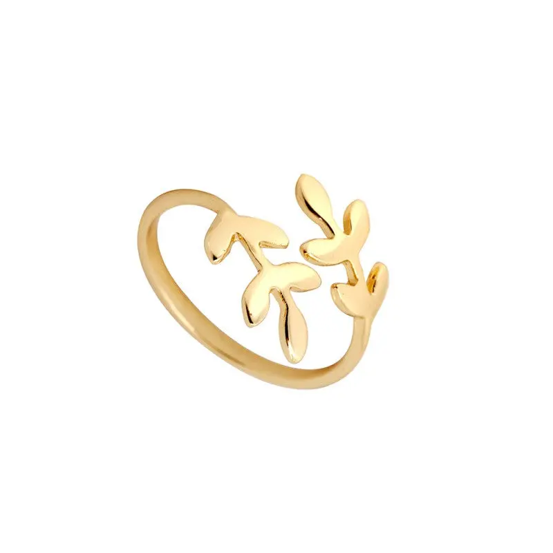 Ring Jewelry Jewelry Leaves Ring Laurel Leaf Stretch Rings Simple Wedding Gifts R166 2