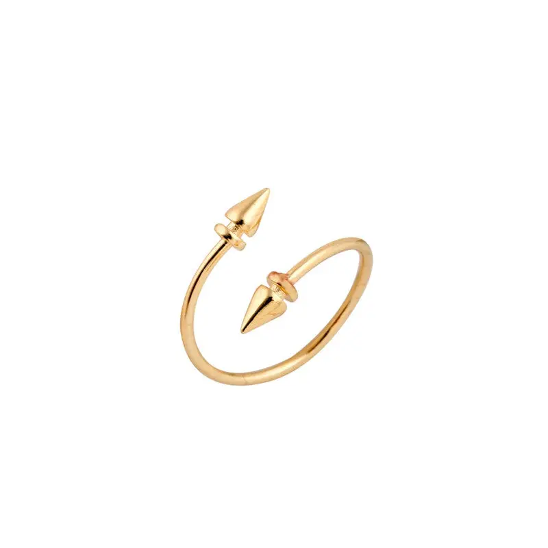 Rings Wedding Gift Brass Adjustable Gold Silver And Pink Tiny Arrow Rings R097 1