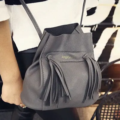 Rivet Women Handbag Women Messenger Bag Large Capacity Women Tote Shoulder Ladies Tassel Bag Bolsos Mujer 3