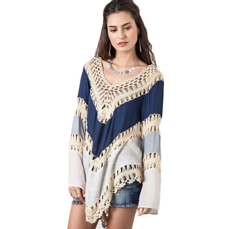 Robe Plus Size Clothing Women Sexy Casual Lace Crochet Hollow Bikini Swimwear Beach Dress Dropshipping Feida 1