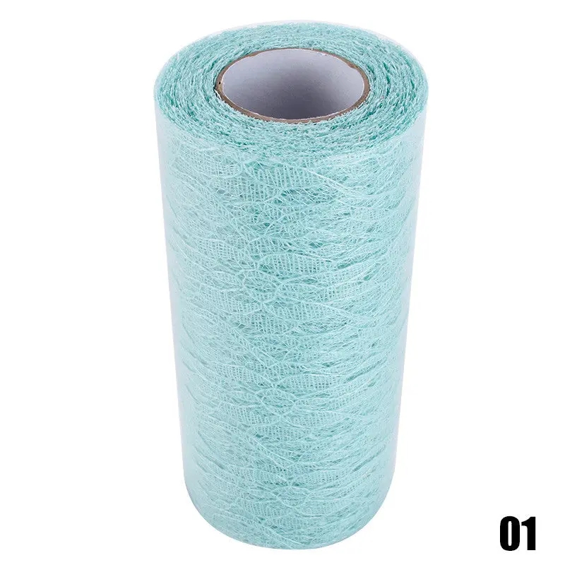 Roll Spool Lace Roll 6"X10yards Diy Netting Fabric For Wedding Event Party Chair Sash Bow Table Runner 91935 1