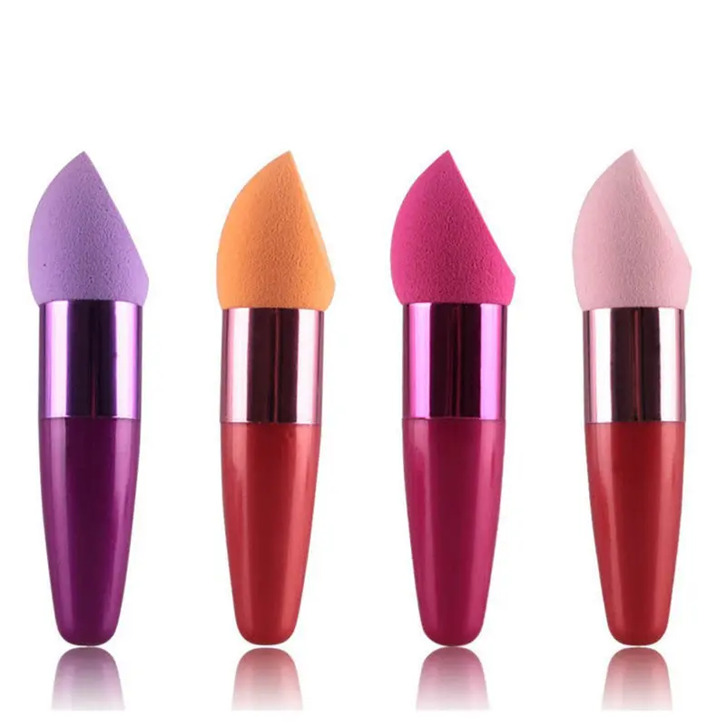Rom Color Mew Women Cosmetic Liquid Cream Foundation Concealer Sponge Lollipop Make Up Brosse Cepillos 1