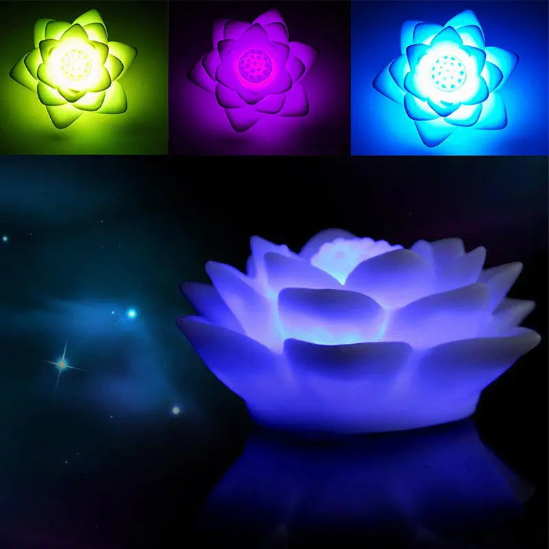 Romantic 7 Color Changing Lotus Led Nightlight Home Decor 71203 1