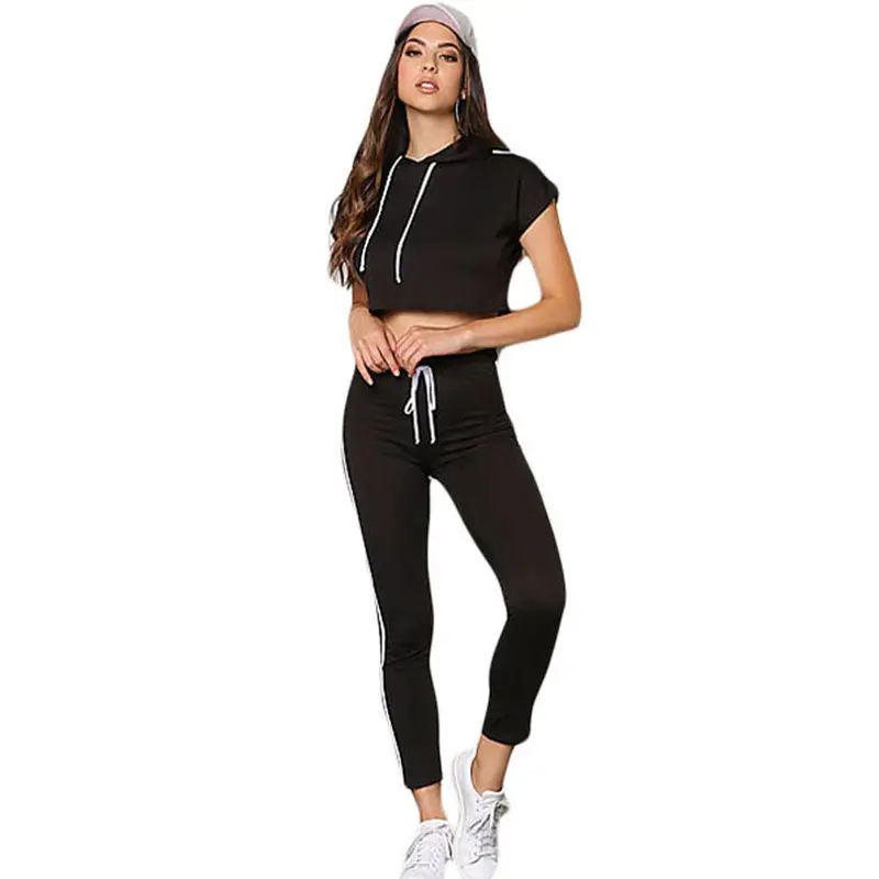 Rompers Slim Jumpsuit Long Pants With Hooded Elastic Waistband Two Piece Jumpsuit Slim White Jumpsuit For Wo 7