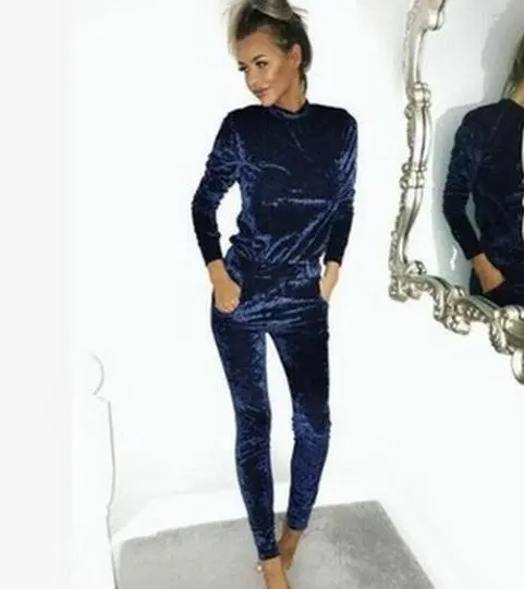 Rompers Womens Jumpsuit Slim Overalls Women Turtleneck Long Pants Velvet Jumpsuits Playsuits 8