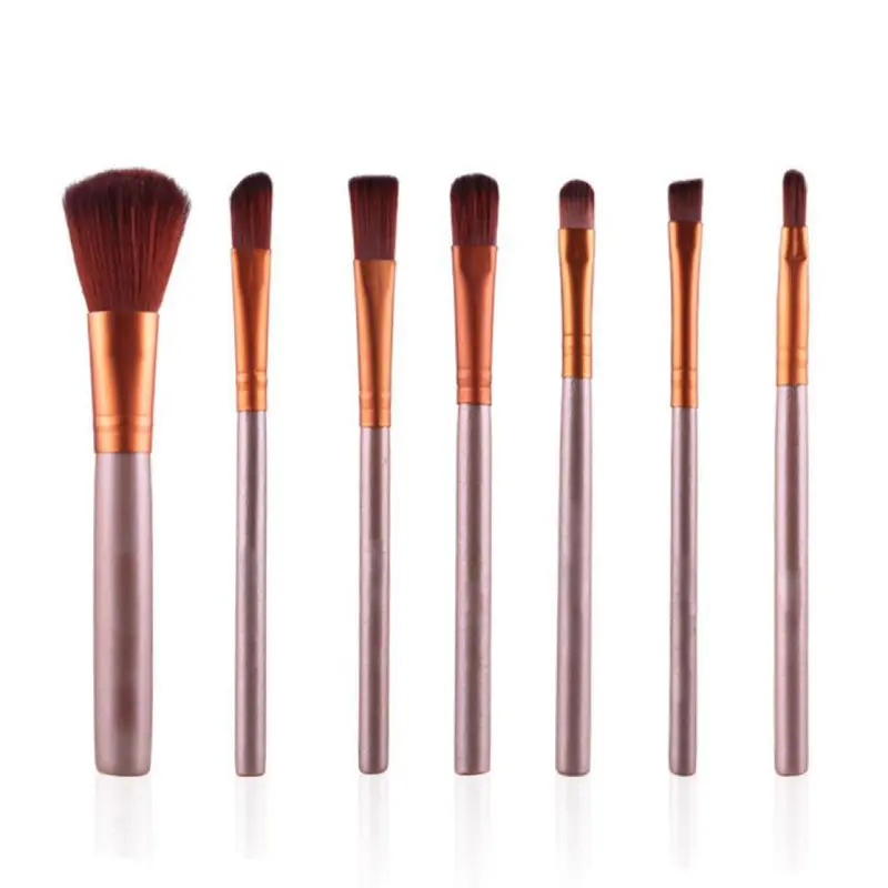 Rose Gold 7Pcs Pro Makeup Brushes Face Concealer Eyeshadow Powder Foundation Makeup Brush Concealer Palette Brushes Cosmetic 1