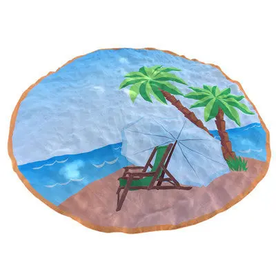 Round Beach Chiffon Tapestry Mat Bikini Boho Women Scarf Luxury Neck Shawls Scarves Stole Bohemian Mala Wrap Stoles 2