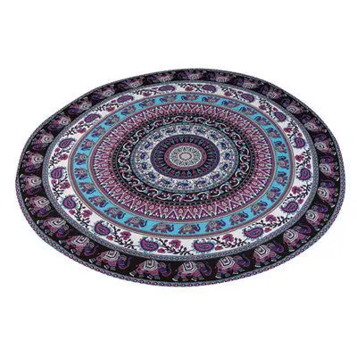 Round Beach Hippie Tapestry Bikini Boho Women Scarf Luxury Neck Scarves Stoles Wrap Stole Bohemian Mala Throw Carves 1