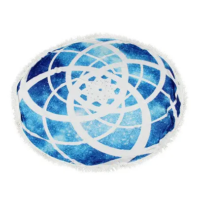 Round Beach Hippie Tapestry Mat Bikini Boho Women Scarf Luxury Neck Shawls Scarves Stole Bohemian Mala Wrap Stoles 1