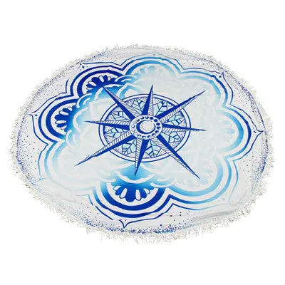 Round Beach Hippie Tapestry Mat Bikini Boho Women Scarf Luxury Neck Shawls Scarves Stole Bohemian Mala Wrap Stoles 2
