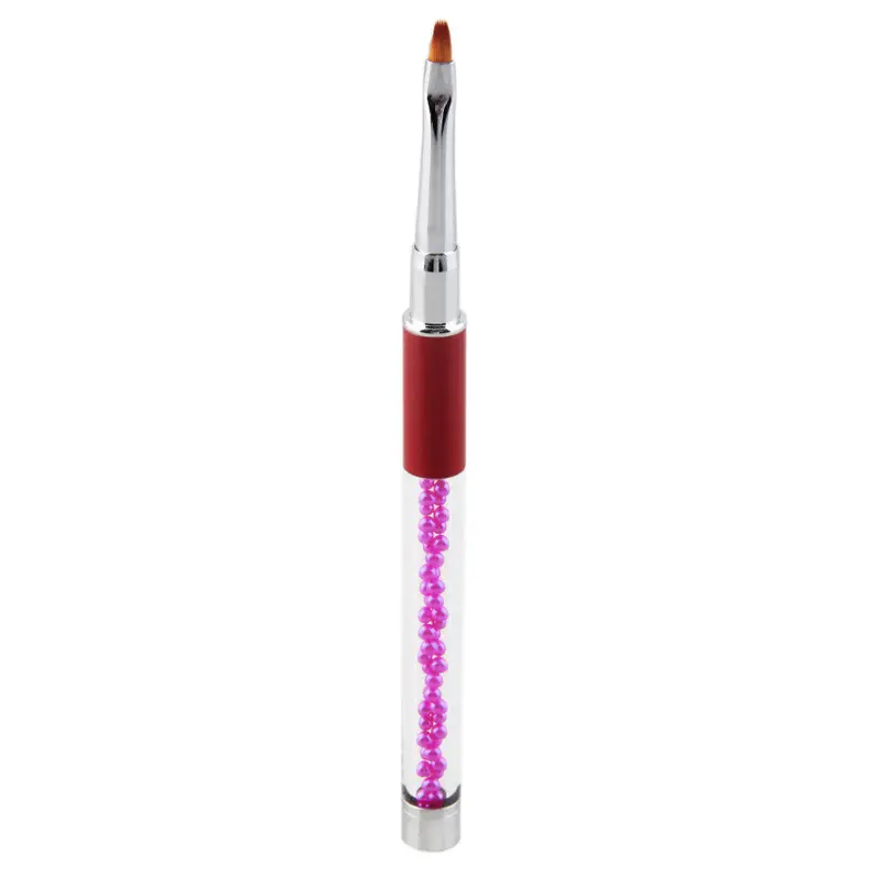 Round Head Light Therapy Potherapy Pen Nail Art Brush Builder Uv Gel Drawing Painting Pen For Icure Toolsuper Red 1
