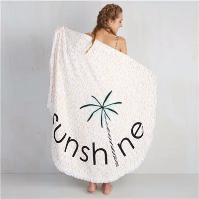 Round Hippie Tapestry Beach Throw Roundie Mat Bohemian Women Scarf Luxury Shawls Scarves Stoles Mala Wrap Scarf 4