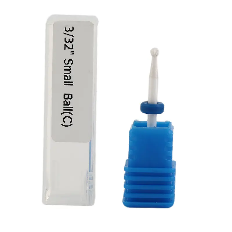 Round Nail Drill Bit Ceramic Grinding Stone Head Electric Icure Cutter Machine Dead Skin Nail Art Polish Tool 1