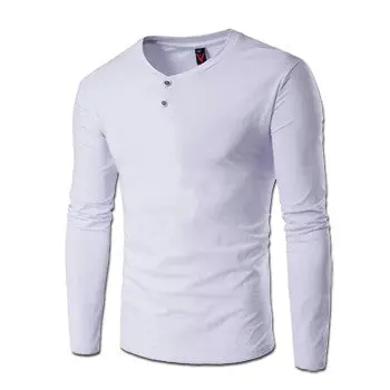 Round Neck T Shirtscamisa Masculina Casual Slim Fit Long Sleeved Large Size T Shirts Wear Hombre 1