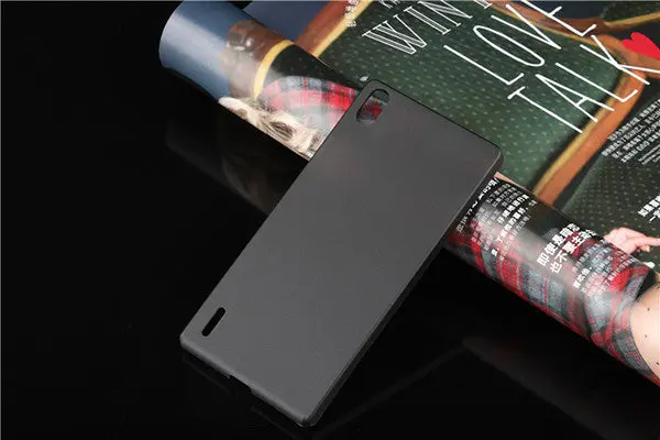 Rubberized Matte Frosted Plastic Back Case For Huawei Phone Cases Cover For Huawei Ascend P7 P8 Mate 7 1