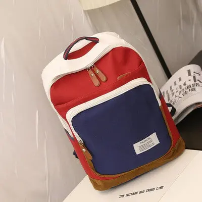 Rucksack Men's Canvas Backpack Leisure Travel Bag Backpack Laptop Backpacks School Shoulder Bag 2