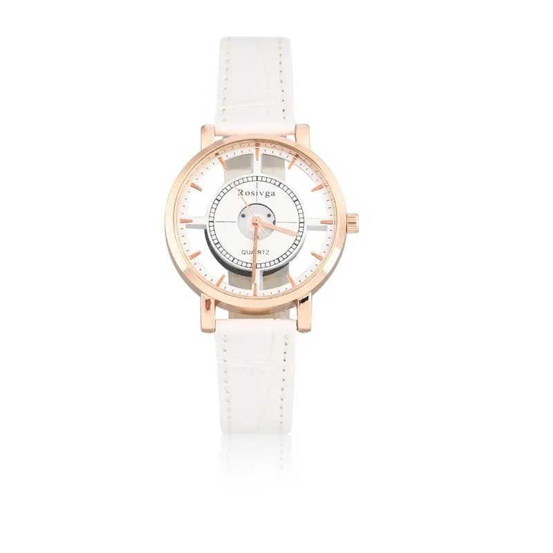 S Ableunique Stylish Design Double Sided Hollow Out Casual Quartz Analog Watch Girl Gift 2