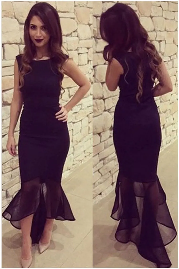 S Curvy Lines Tulle Fishtail Red Long Dress Party Evening Elegant Dress Sleeveless Floor Length Bodycon Mermaid Dress 1