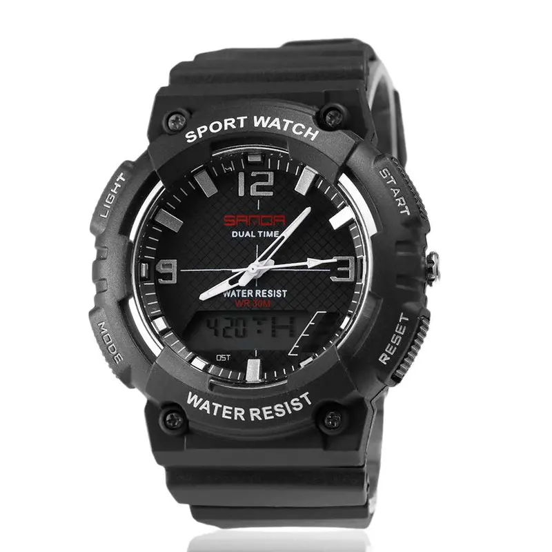 S Multifunctional Dual Movet Outdoor Sport Running Jogging Electronic Wrist Watches 1