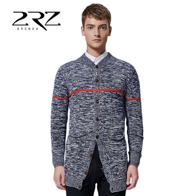 S Rz-M503 Casualslim Cardigan Cotton V Neck Long Sleeve Slim Knitwear Sweaterstrendy Clothing 1