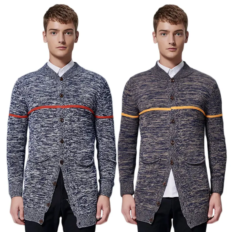 S Rz-M503 Casualslim Cardigan Cotton V Neck Long Sleeve Slim Knitwear Sweaterstrendy Clothing 3