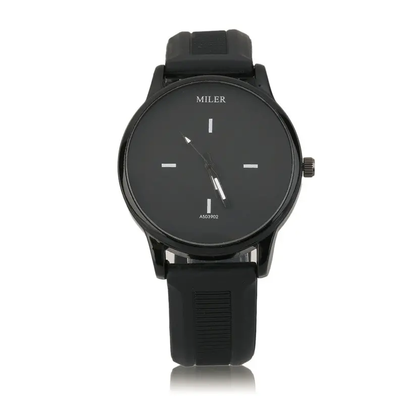 S Simple Designed Stylish Quartz Analog Wristwatches Silicone Watchband Student Watch 1