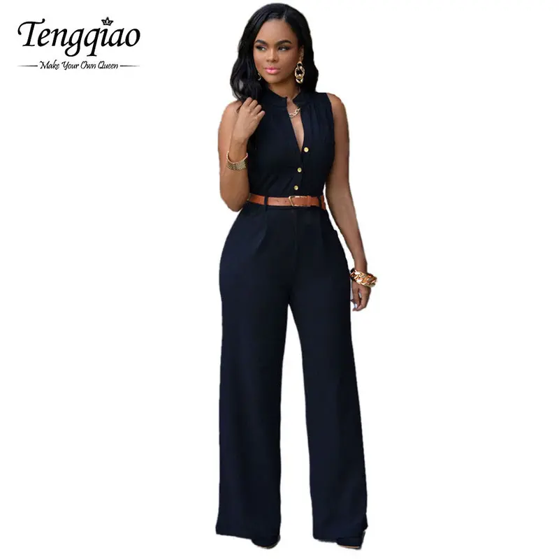 S-Xxl White Plus Size Jumpsuits And Rompers For Sleeveless Elegant Jumpsuit Long Pants Party Casual Full Bodysuits 6