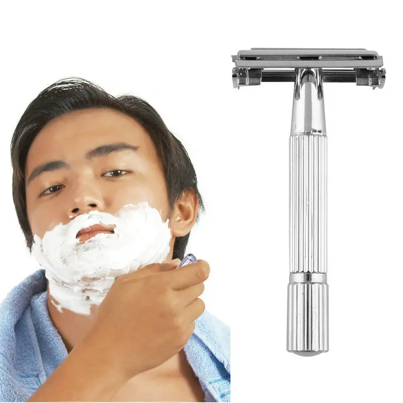 Safety Shaver Double Edge Blade Ual Razor With Blade Mirror And Brush 1