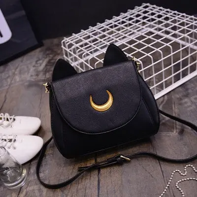 Sailor Moon Chain Bags Women Ladies Shoulder Bag Cat Designer Pu Leather Handbag Women Messenger Crossbody Small Bag 1