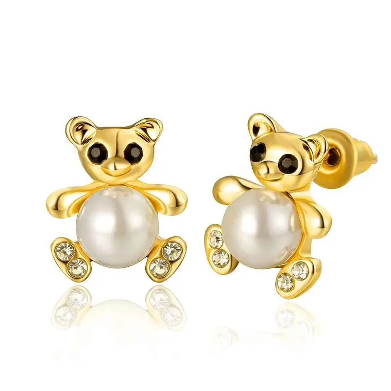 Sale 18K Gold Plating Earring Panda Stud Stud Brincos De Festa 29 1