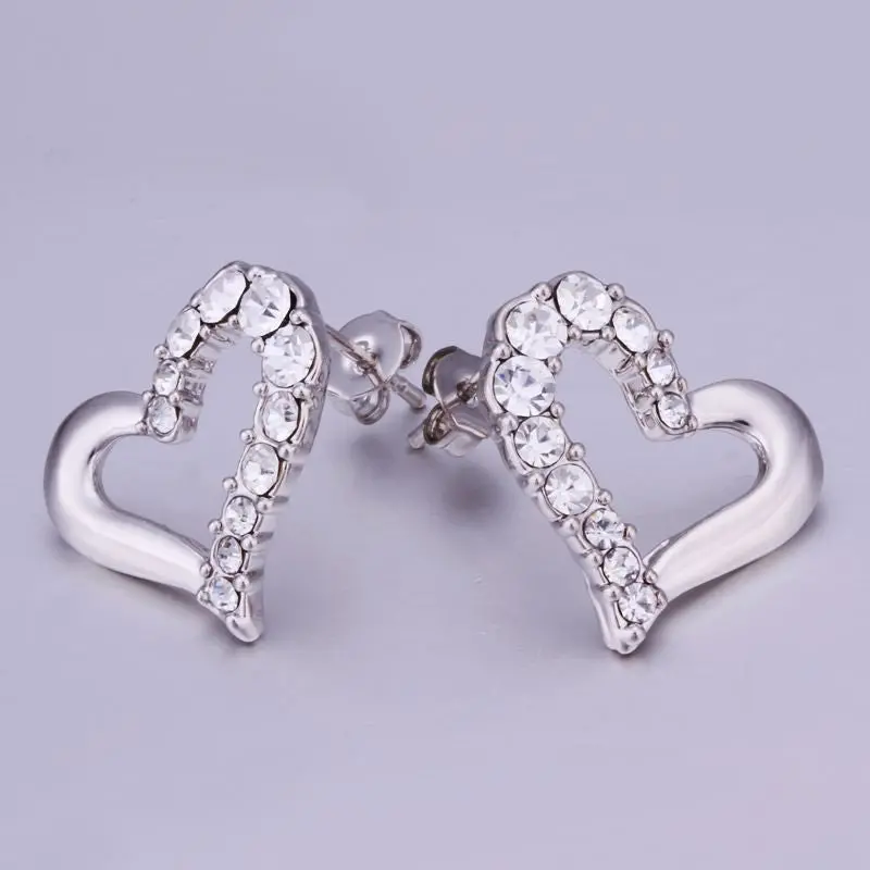 Sale Jewerly 18K Gold Plated Earing Mk Hollow Heart Stud Earrings Brincos Smtpe341 1