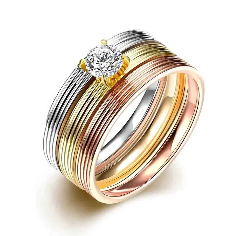 Sale Men's Party Jewelry Rings Color Inlay Bague Femme Love133 1