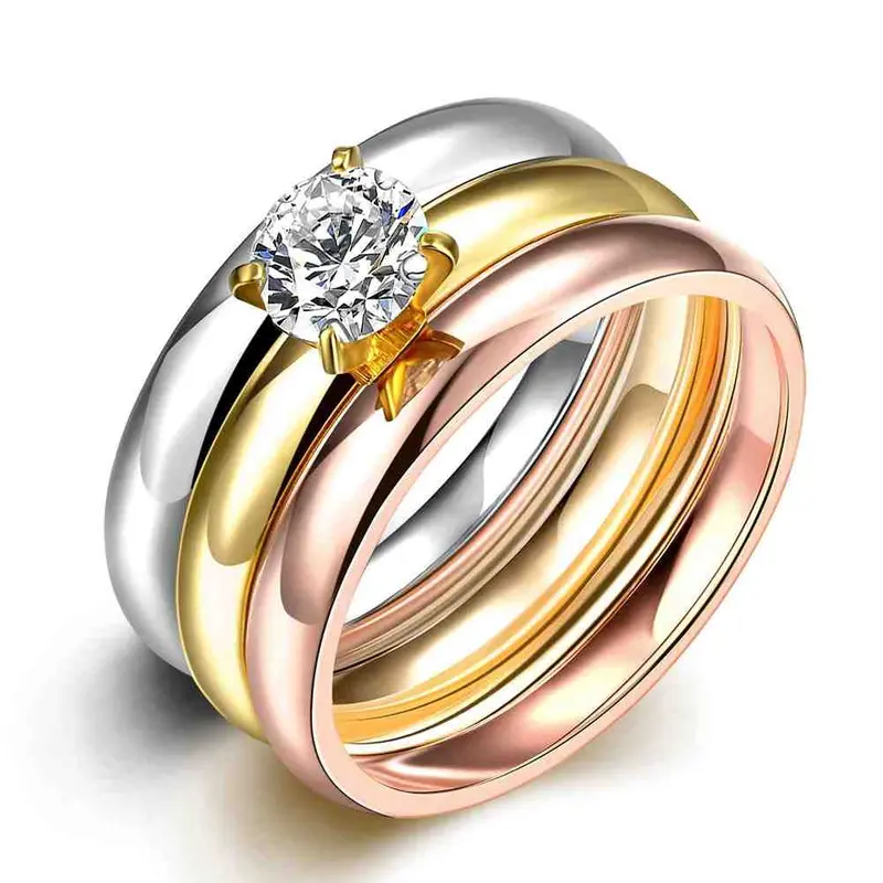 Sale Men's Party Jewelry Rings Color Inlay Bague Femme Love133 2