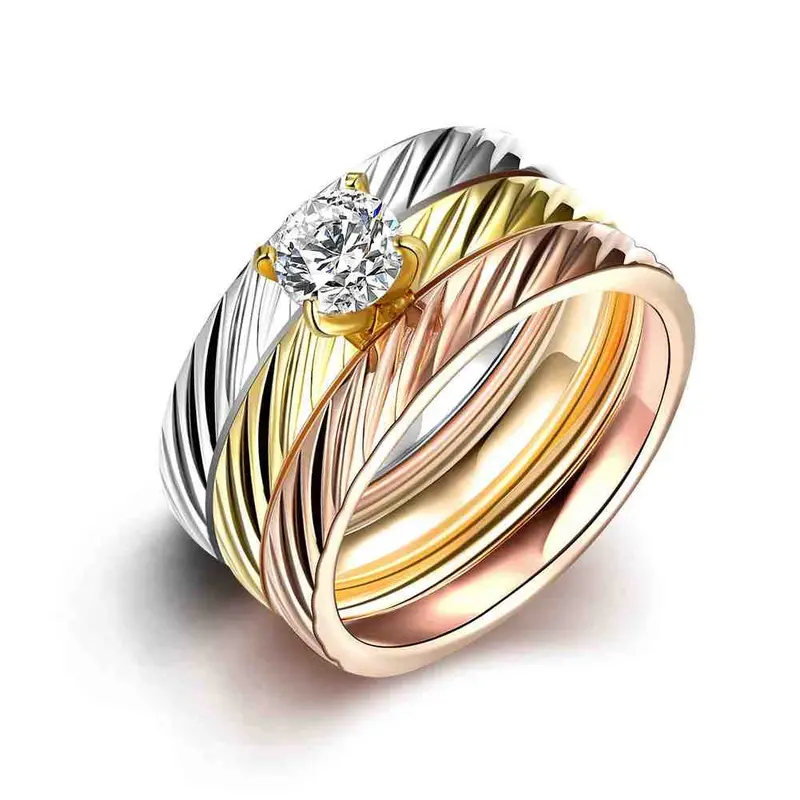 Sale Men's Party Jewelry Rings Color Inlay Bague Femme Love133 3