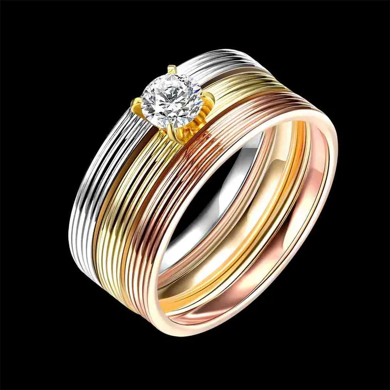 Sale Men's Party Jewelry Rings Color Inlay Bague Femme Love133 6
