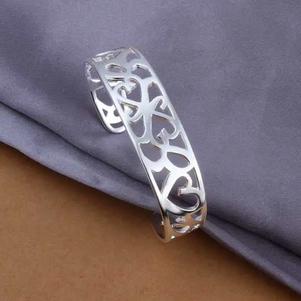 Sale Silver Bracelet & Bangle Kelp Women Wedding Bracelet Collier Plastron Femme Smtb192 1