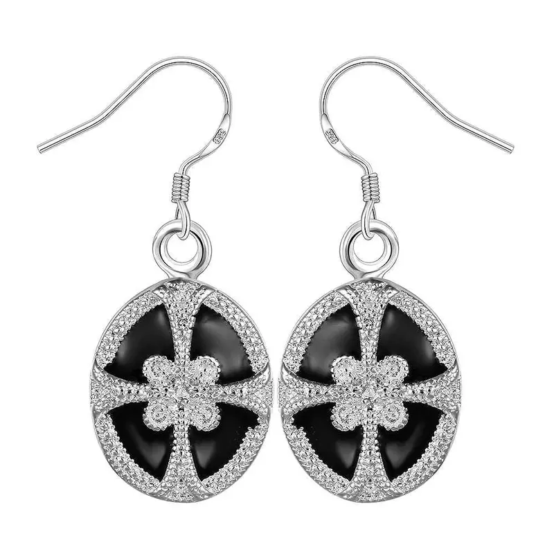 Sale Silver Earing Elliptic Parquet Drop Kupe Accessories 261 2