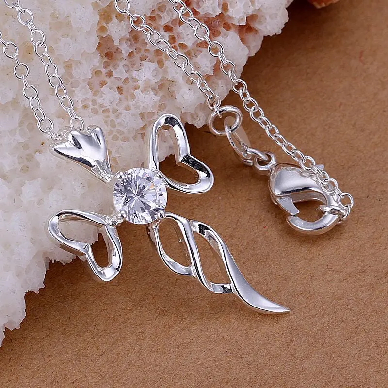 Sale Silver Plated Pendant Necklace Cross Vintage Necklace Costume Jewellery 1