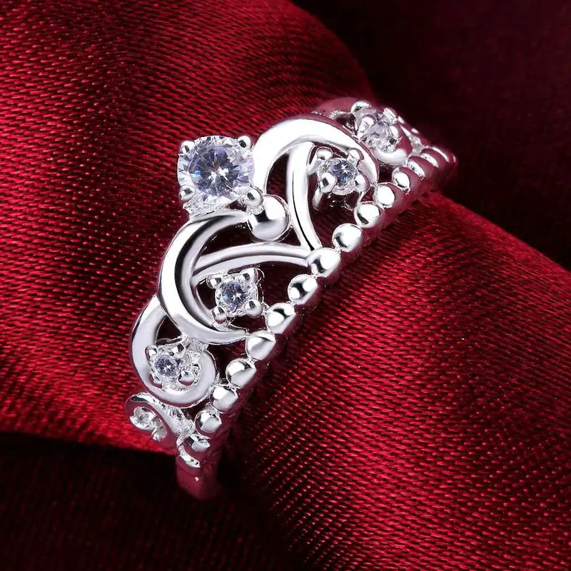 Sale Silver Rings For Men Crown Only Crown Aliancas Bijoux Femme 63 6