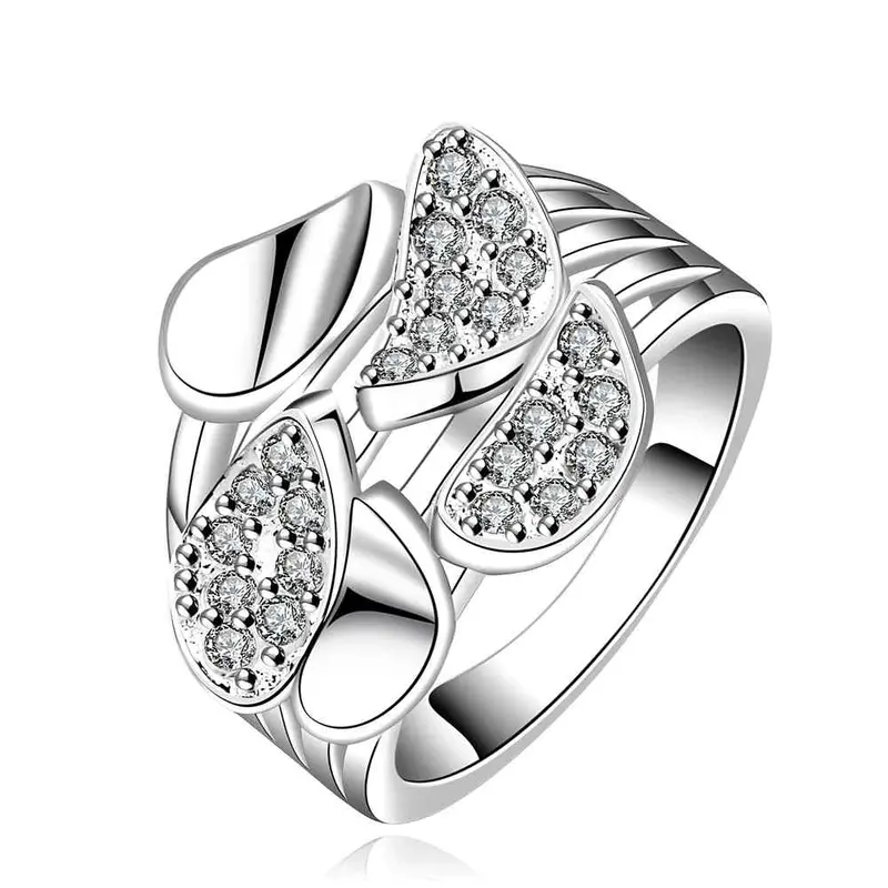 Sale Silver Rings For Men Three Line And Wing Aliancas Men Jewelry 83 5
