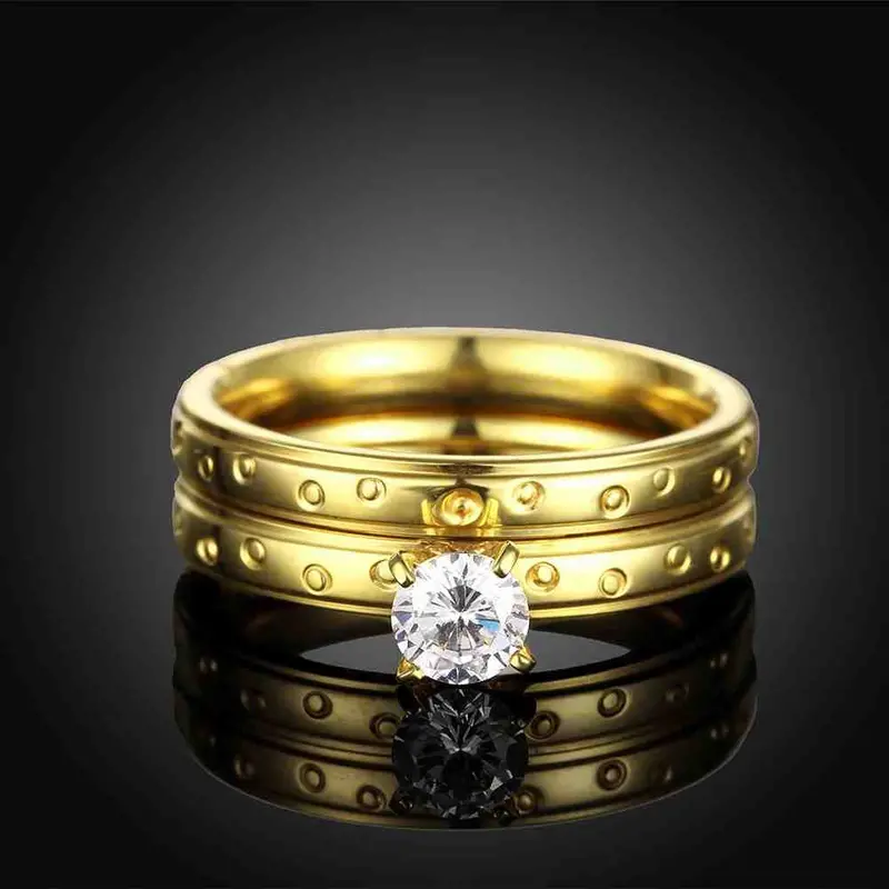 Sale Titanium Steel Ring Dot Moment Rose Anel Masculino Collier Plastron Femme162 7
