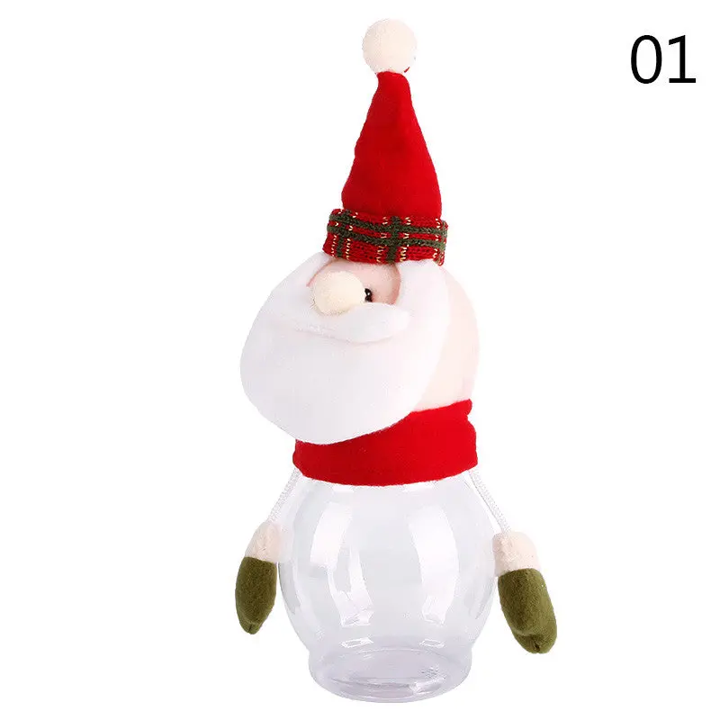 Santa Claus/Snowman/Elk Plush Doll Gifts Box Christmas Ornaments Kids Candy Gifts Holder Storage Christmas Decoration 92575 1