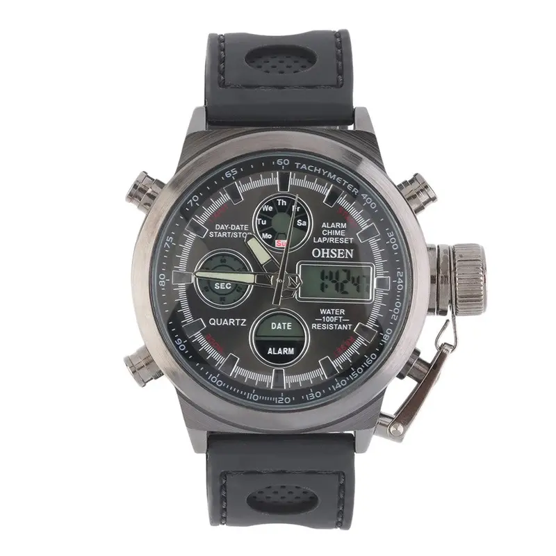Sarmy Stylerubber Band Date Day Sports Wrist Watch 2