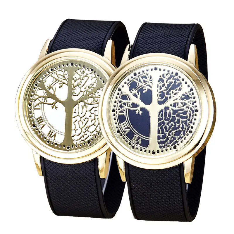 Sbao Famous Watches Couple Touch Screen Circular Pattern Silicone Band Led Wrist Watch Relogios Feida 1
