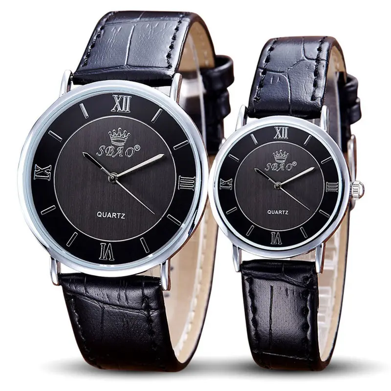Sbao Reloj Hombre Retro Simple Temperament Couple High-Grade Business Watch Feida 2