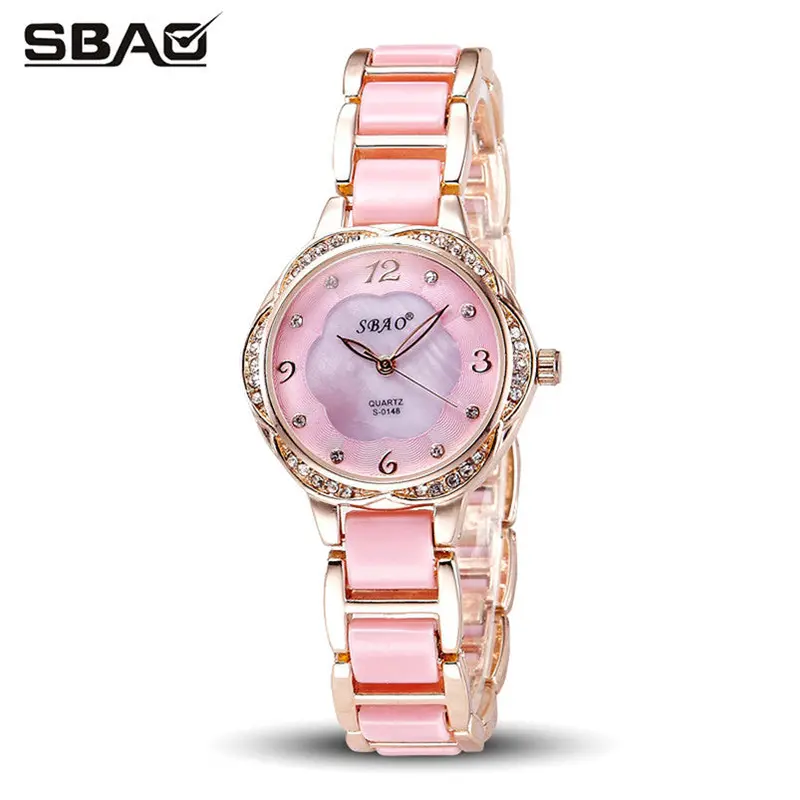 Sbao Women Watches The Elegant Mother Of Pearl Dial Bracelet Watch Famous Watches 2