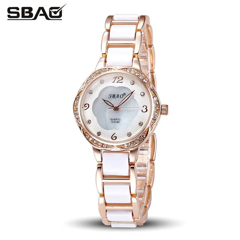 Sbao Women Watches The Elegant Mother Of Pearl Dial Bracelet Watch Famous Watches 3